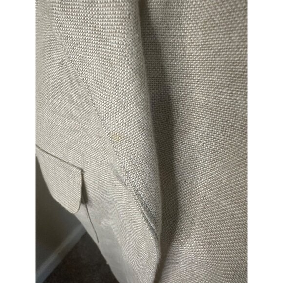 Talbots Womens Petite Ivory Linen Blazer Size 8P Button-Up Jacket With Pockets - Picture 5 of 7